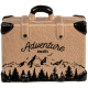 Pokladnička kufor pre cestovateľa - Adventure awaits