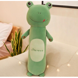 Podlhovastý plyšový vankúšik - Sweet Frog 60cm