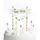 Zápich na tortu - Happy Birthday - Guľôčky - 20cm