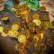Sada zlatých herných mincí 144 ks