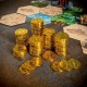 Sada zlatých herných mincí 144 ks