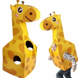 Dětský kartonový DIY kostým - Žirafa