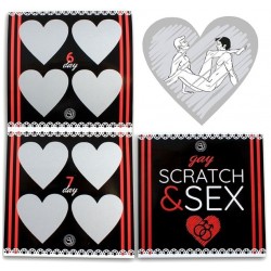 Seškrabovací obrázky s polohami - Scratch & Sex - Gay