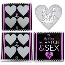 Seškrabovací obrázky s polohami - Scratch & Sex - Lesbian