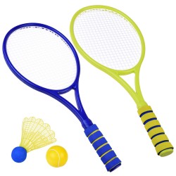 Súprava dvoch rakiet s loptičkou a košíčkom - Tennis Set
