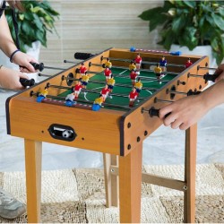Dřevěný stolní fotbal - 37cm x 69cm x 62cm