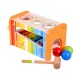 Drevený xylofón so zatĺkačkou pre deti - Rainbow 2v1