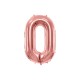 Fóliový balón - Číslo, ružové zlato 86cm