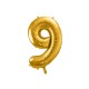 Fóliový balón - Číslo, zlatý 86cm