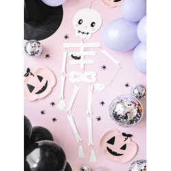 Závěsná dekorace - Halloweenská kostra - bílá 110cm