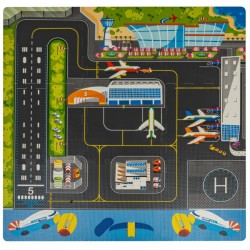 Penová puzzle podložka - Letisko s lietadielkom 9ks
