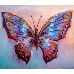 5D Diamantová mozaika - Malovaný motýl
