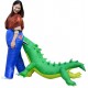 Nafukovací kostým - Kusanec od krokodíla