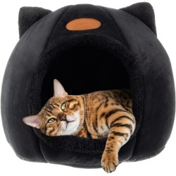 Plyšový pelíšek pro kočky - Purlov