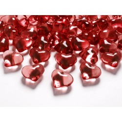 Kryštálové konfety - Srdiečka 21mm