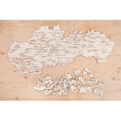 Puzzle v drevenej krabičke - Slovensko - Kúpele a Aquaparky