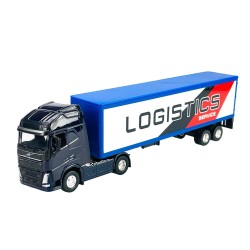 Kovový model - Transporter s návesom 1:64 - Volvo FH - Global Logistic