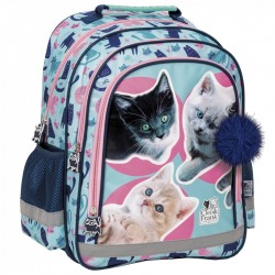 Dětský dvoukomorový batoh - Happy cats