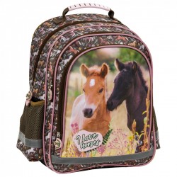 Dětský dvoukomorový batoh - I love horses