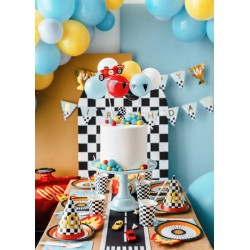 Set mini balonků na dort - závodní auto mix - 10ks