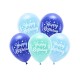 Latexové balóny - Happy Birthday - 5ks