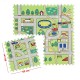 Pěnové puzzle na zem 60x60 - Zelená cesta městem - 4 ks