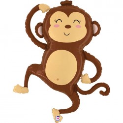 Fóliový balón - Radostná opička - 104cm