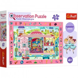 Dětské puzzle - Big pink house - 70ks