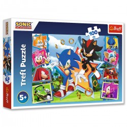 Dětské puzzle - Ježek Sonic - 100ks