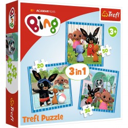 Dětské puzzle - Bing - 3v1