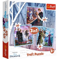 Dětské puzzle - Frozen - 3v1