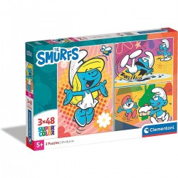 Dětské puzzle -Smurfs - 3x48ks