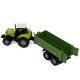 Traktor s vyklápěcí vlečkou - Zelený, 26cm