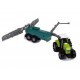 Traktor s postřikovačem - Zelený, 23cm