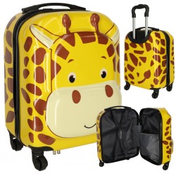 Dětský cestovní plastový kufr - Žirafa