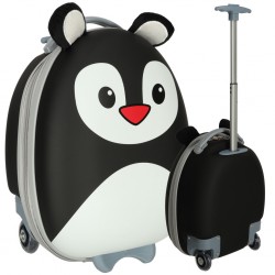 Dětský cestovní plastový kufr - Tučňák