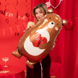 Fóliový balón - Medvídek LOVE 48x79cm