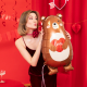 Fóliový balón - Medvídek LOVE 48x79cm