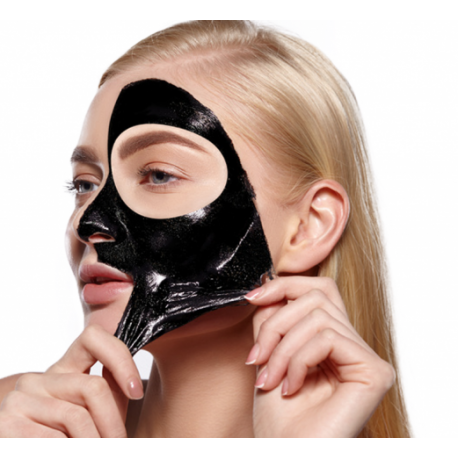 Černá slupovací maska na obličej